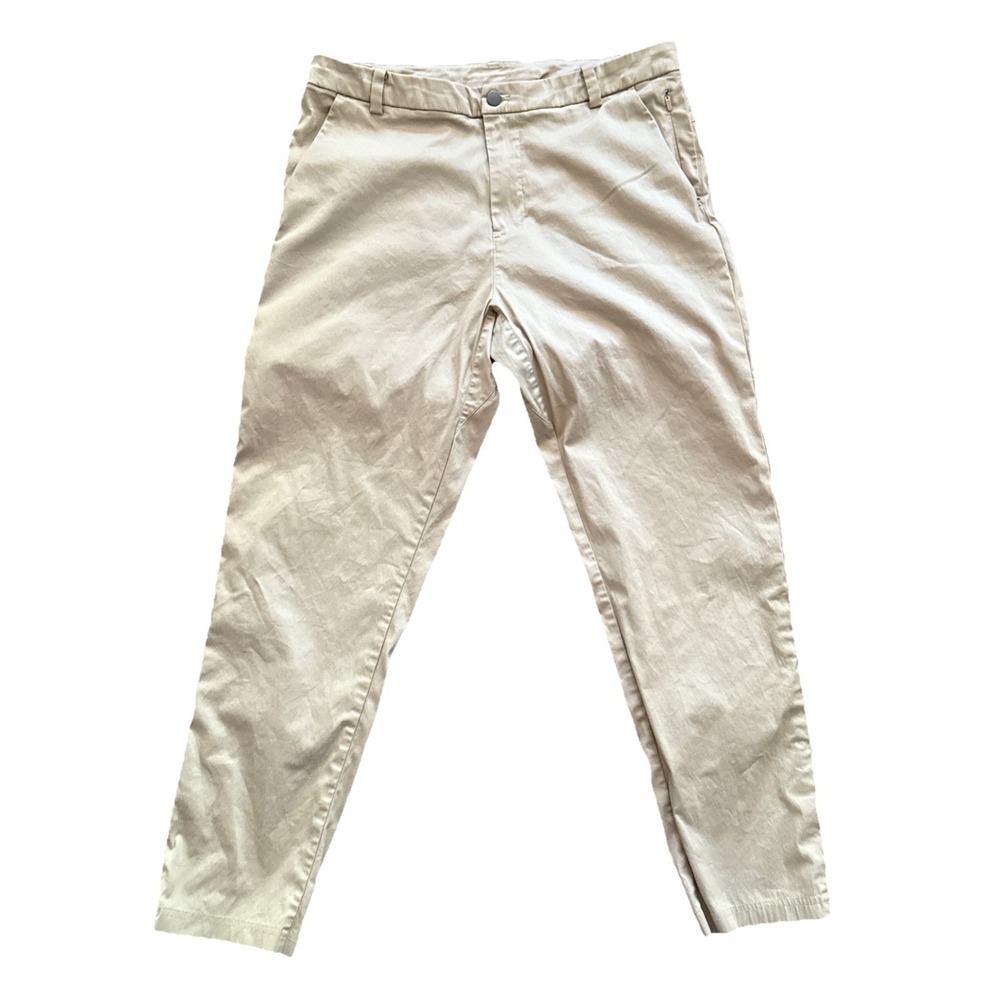 Lululemon Pants Men 34x29 Khaki Performance Stretch Chino Commission Classic Fit